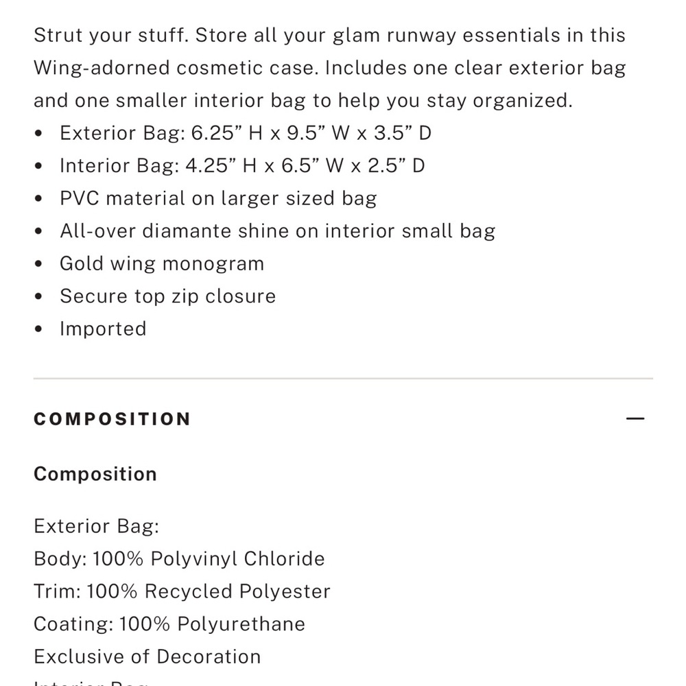 VICTORIAS SECRET COSMETIC POUCH - Picture 3 of 4